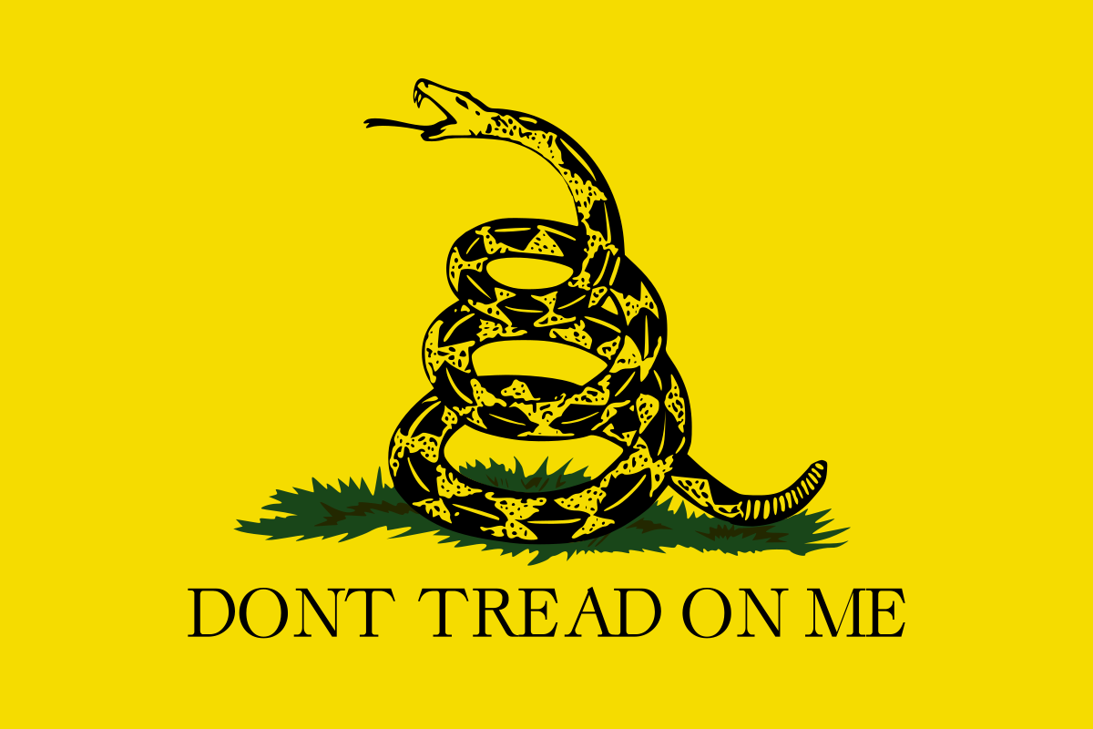 don't tread on me snake illustration